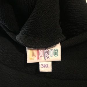 Lularoe Solid Black Cassie, 3x